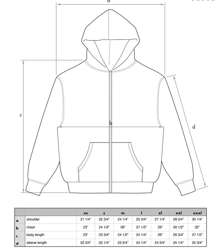 Heal with art zip up hoodie