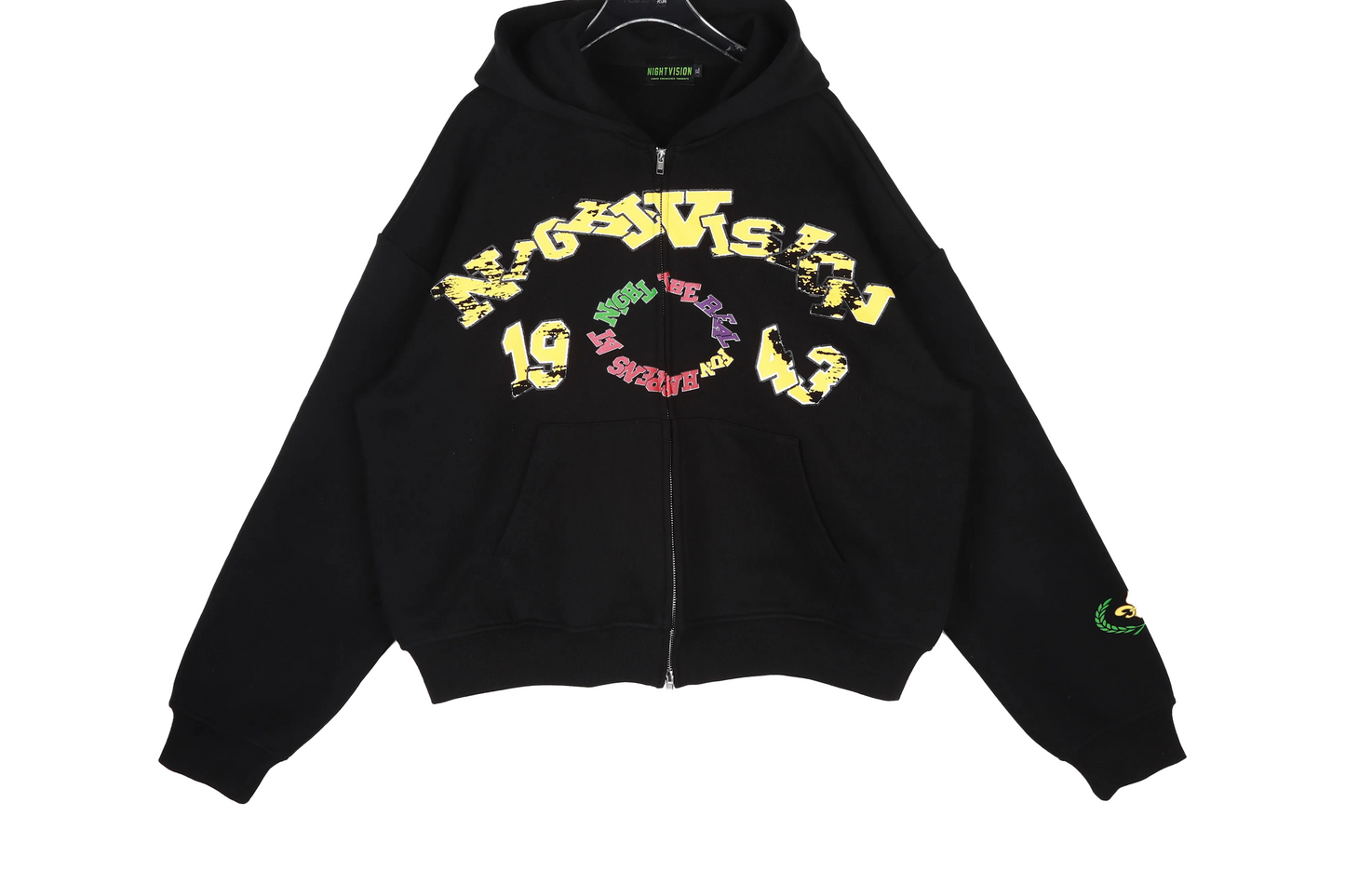 Heal with art zip up hoodie